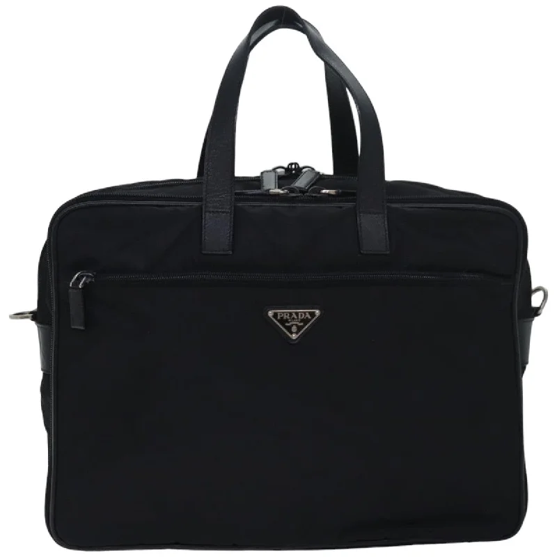 Prada Cahier bags featuring the signature triangular logo plaquePRADA Tessuto Handbag