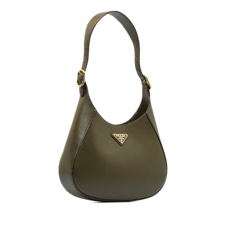 Ladies Prada handbags with a detachable wallet inside for added conveniencePrada Cleo Shoulder Bag Green