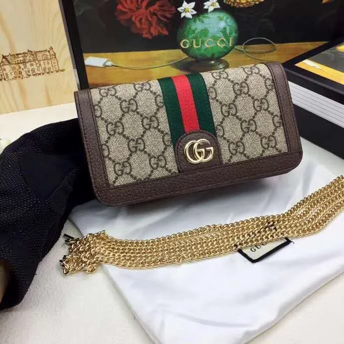 Women Gucci backpacks with a luxurious leather finishGucci Bags