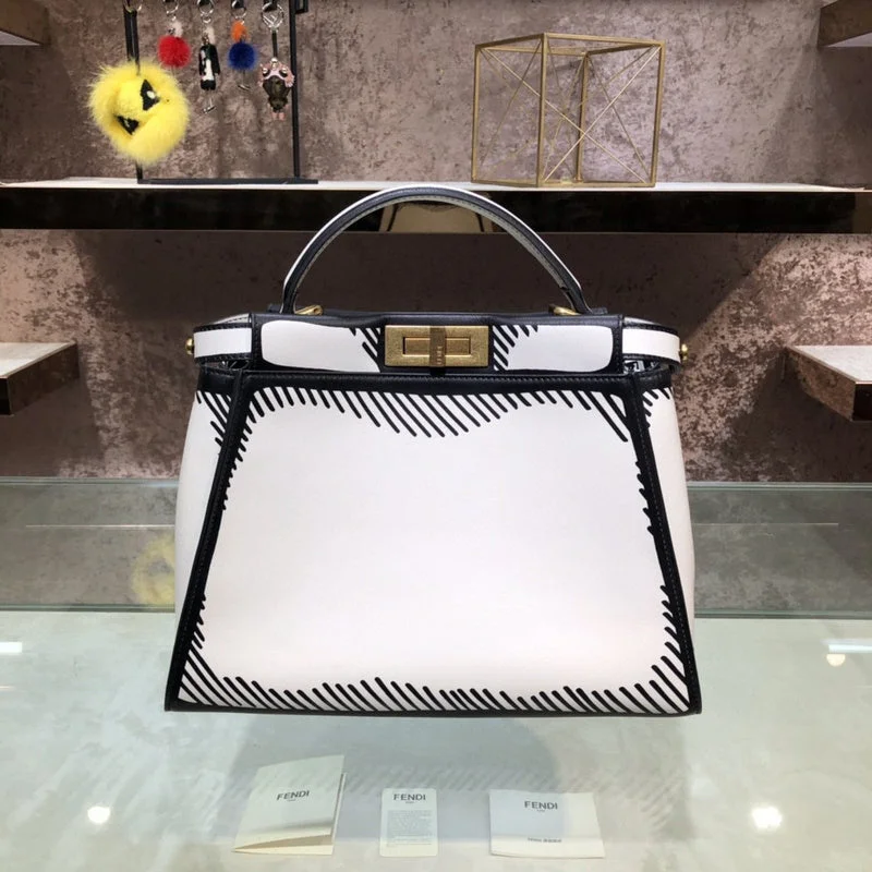 Ladies Fendi Peekaboo bags with a textured leather surface for a more tactile and luxurious feelBC - FENDI BAGS - 1036