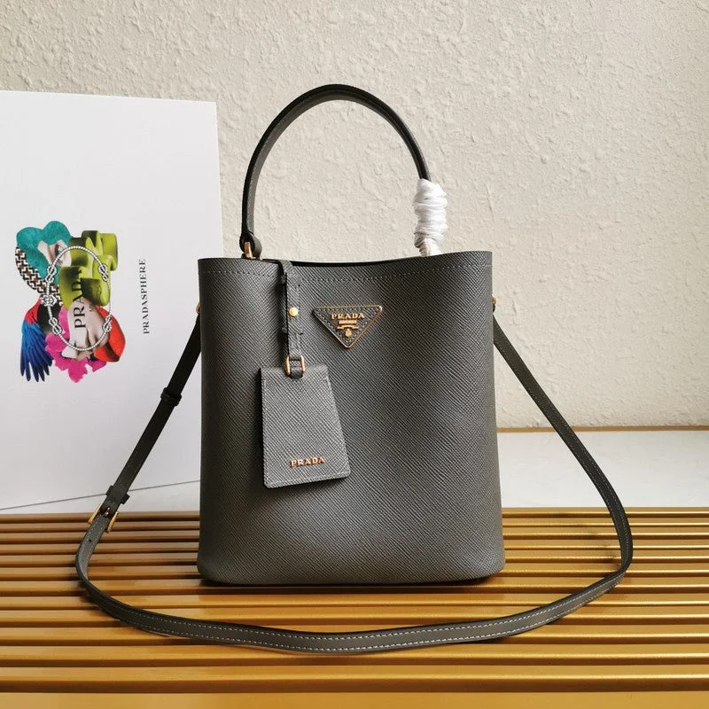 Prada bags with a snap - button closure and a decorative charm for a fashionable lookWhimsy Finds - Prada Bags - 344