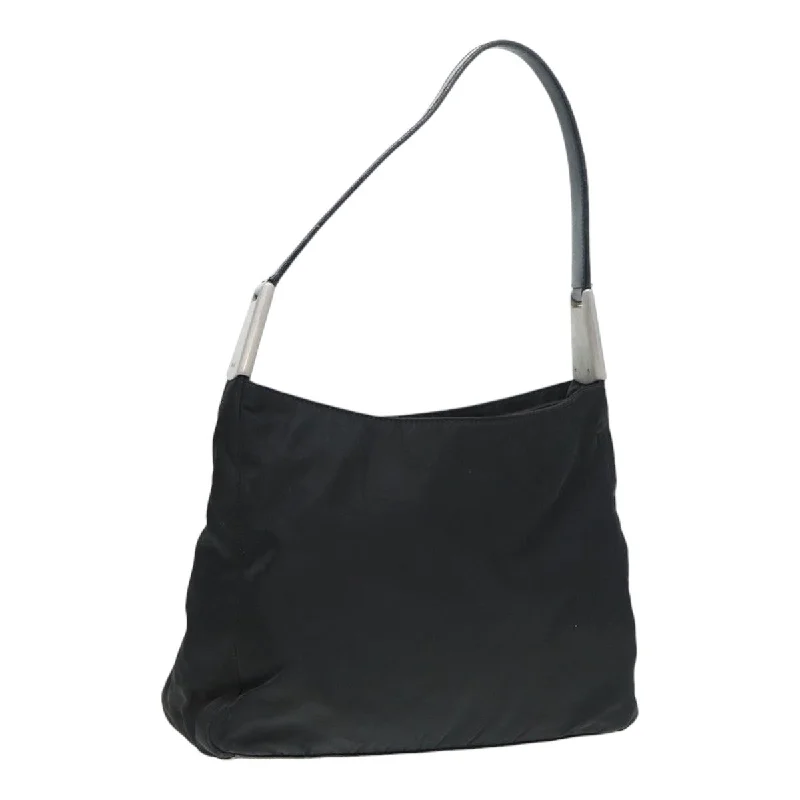 Ladies Prada handbags with a detachable wallet inside for added conveniencePRADA Hand Bag Nylon Black Auth bs16849