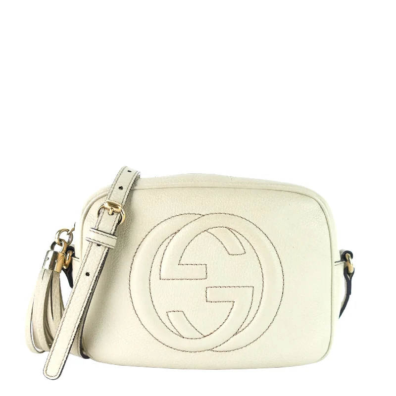 Women Gucci bags with a detachable mobile phone holderSoho Disco Calfskin Leather Crossbody Bag