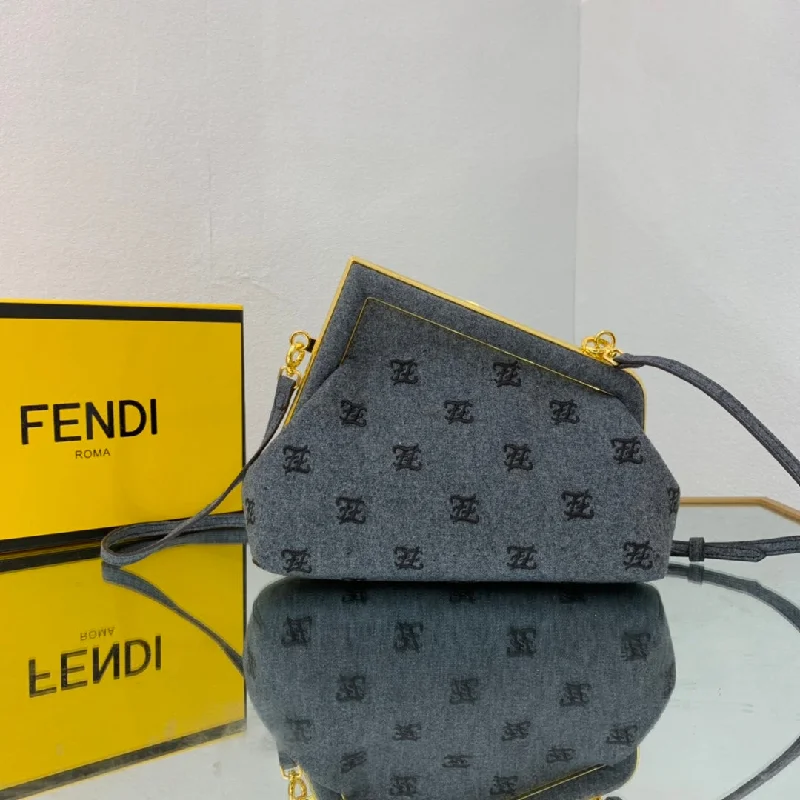 Fendi bags with a leather - bound notebook insert for jotting down notesWF -  Fendi Bag - 320