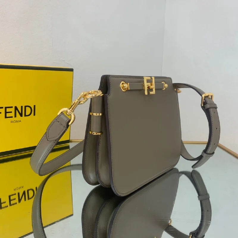 Fendi handbags with a metallic - finish FF logo for a bold and glamorous lookWF -  Fendi Bag - 318