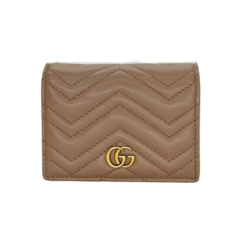 Women Gucci Sylvie bags featuring the signature web stripeGUCCI: GG Marmont Card Case Wallet