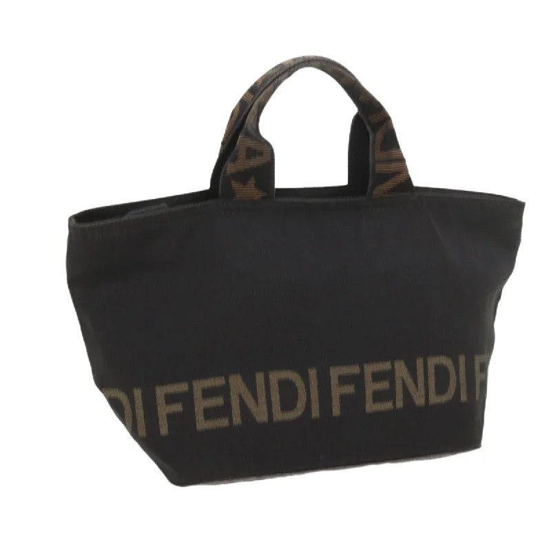 Fendi Baguette bags in a limited - edition colorway for a rare and exclusive lookFENDI Hand Bag Canvas Black  yk9264