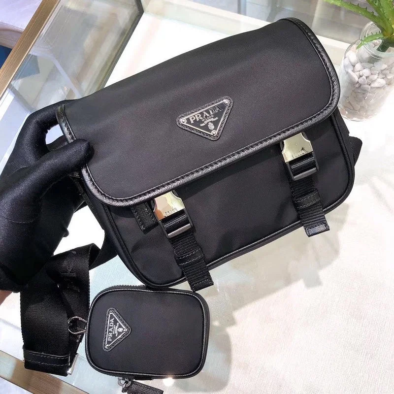 Prada nylon backpacks with a hidden back pocket for securityWhimsy Finds - Prada Bags - 317