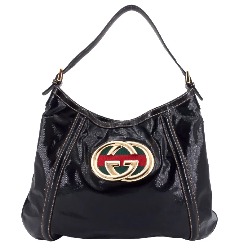 Gucci backpacks for women with a multi - pocket designBritt Dialux Medium Twill Bag