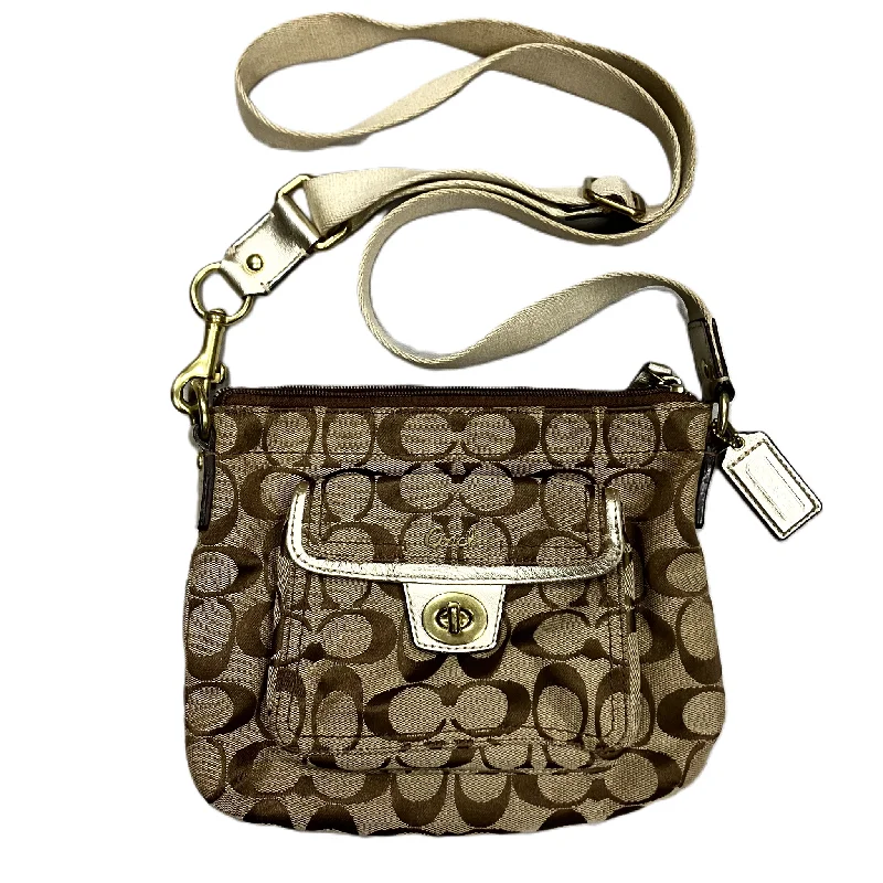 Coach Rogue bags with a monogram - embossed leather surfaceCrossbody Designer By Coach, Size: Small