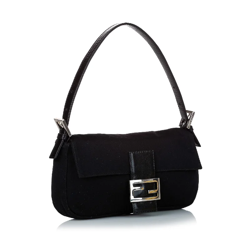 Ladies Fendi handbags with a detachable wallet insert for added convenienceFendi Cotton Mamma Baguette (SHG-30199)