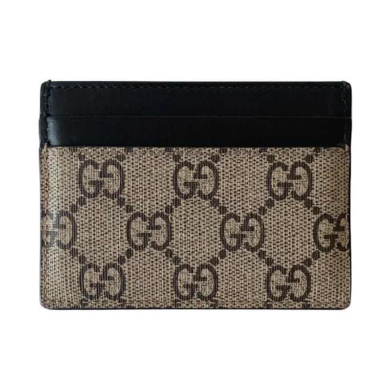 Gucci tote bags for women with a printed Gucci logoGucci Kingsnake GG Supreme Card Holder