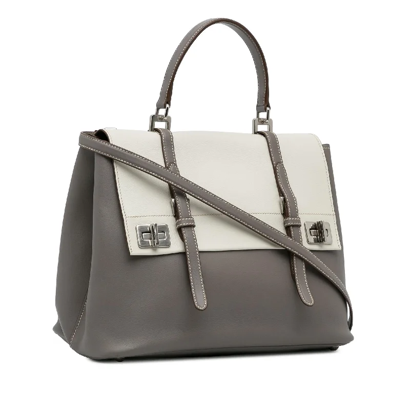 Prada tote bags with a water - resistant coating for outdoor activitiesPrada City Calf Satchel iZngIu