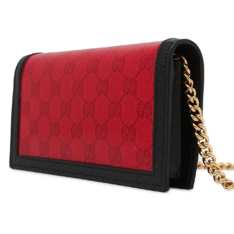 Ladies Gucci shoulder bags with a wide - width strapGucci Adidas Collaboration Chain Wallet