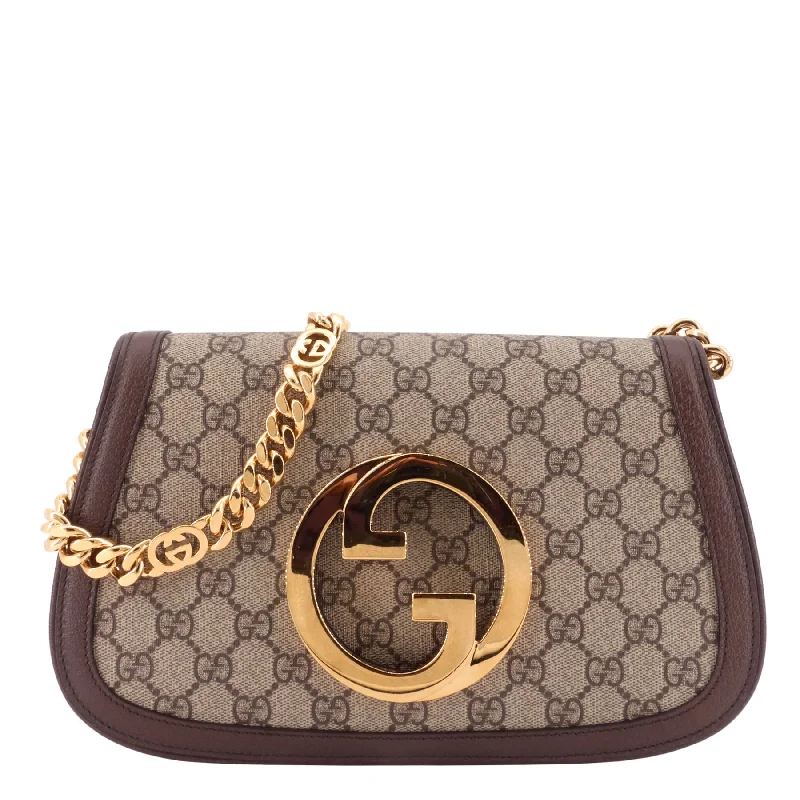 Women Gucci bags with a zip - around closure for securityBlondie GG Supreme Canvas Bag