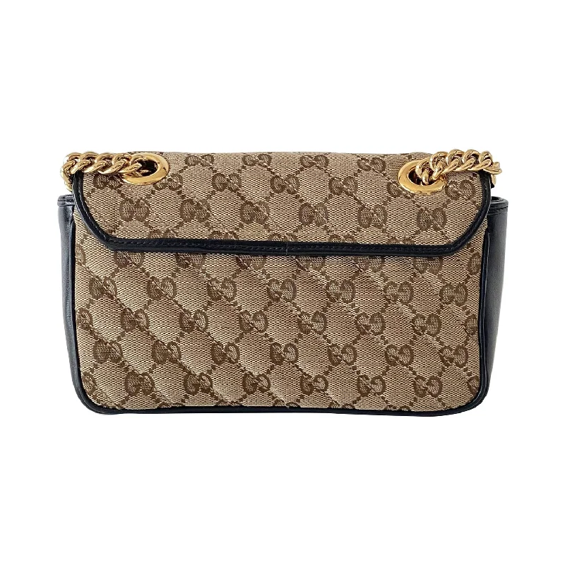 Medium - sized Women Gucci handbags for everyday useGucci Mini Marmont GG Canvas Bag