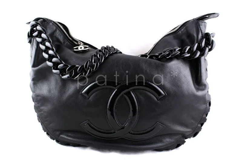 Chanel New Arrival Handbag with Gold HardwareChanel Black Calf Modern Chain Large Hobo Bag