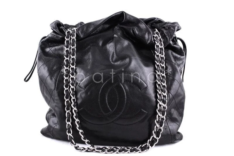 Chanel Black Handbag for Business MeetingsChanel Black Soft Caviar Grand/Large Shopper Tote Bag