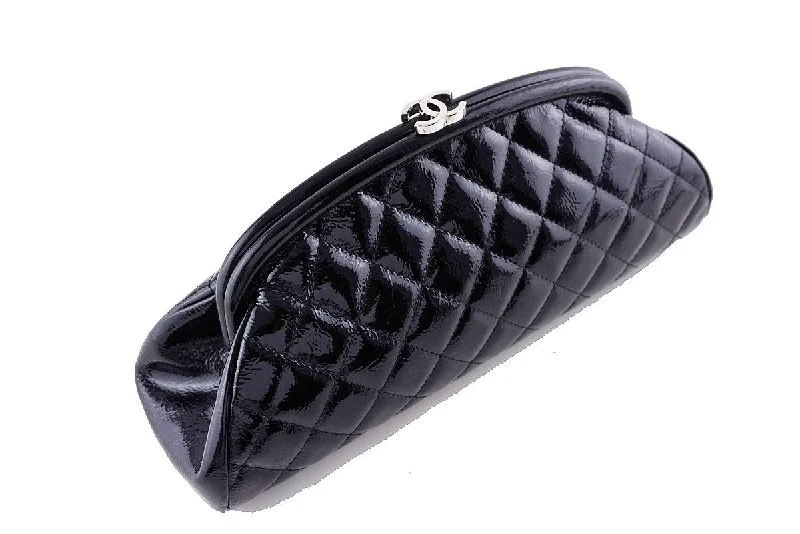 Chanel Handbag with Adjustable Strap for ComfortChanel Black Timeless Quilted Kisslock Clutch Bag