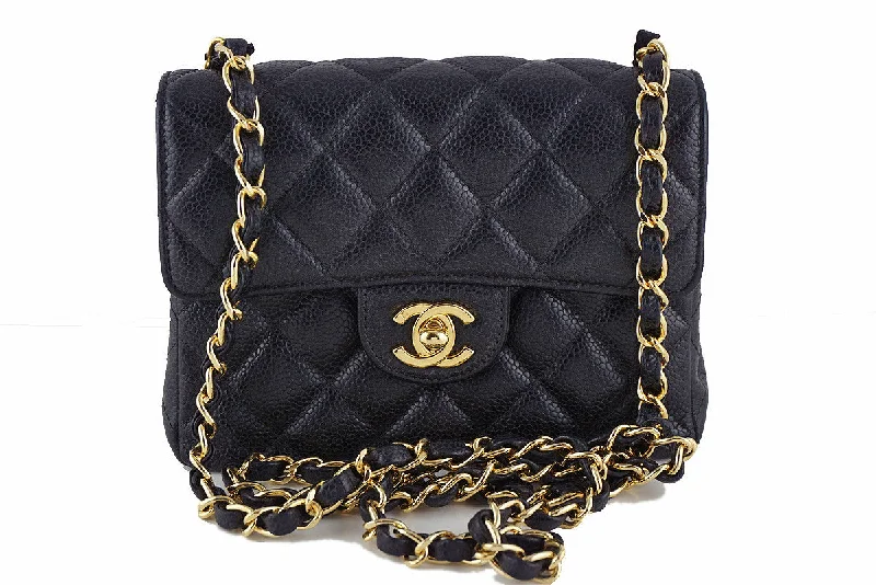 Chanel Black Handbag for Business MeetingsChanel Caviar Mini Flap, Black Classic 2.55 Bag