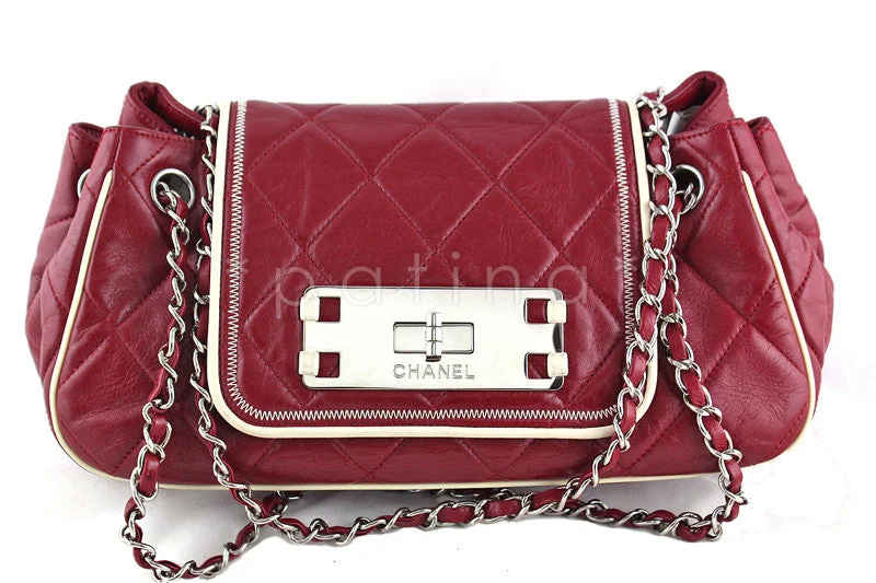 Chanel All - Match Handbag for Versatile StylingChanel Red East West Quilted Reissue Flap Bag