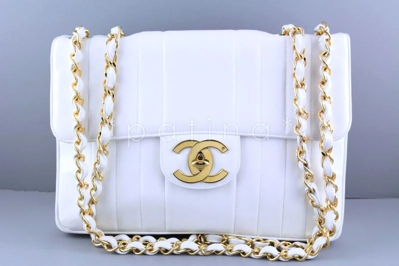 Chanel Limited Edition Handbag for CollectorsChanel White Vintage Mademoiselle Classic Jumbo Flap Bag