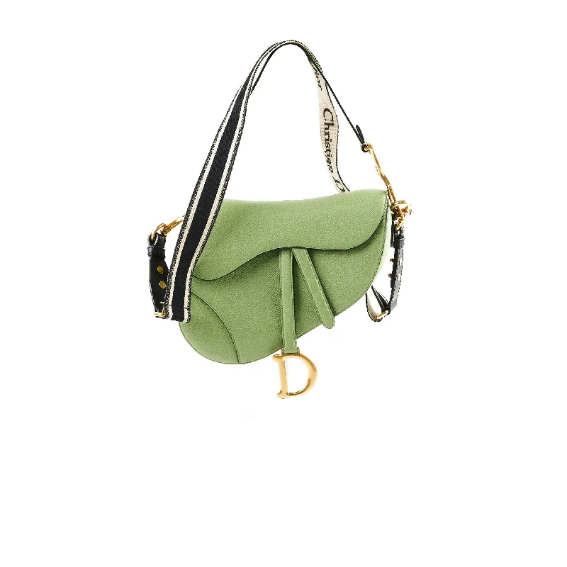 Christian Dior backpacks with a sleek, minimalist silhouetteChristian Dior Saddle Bag Green