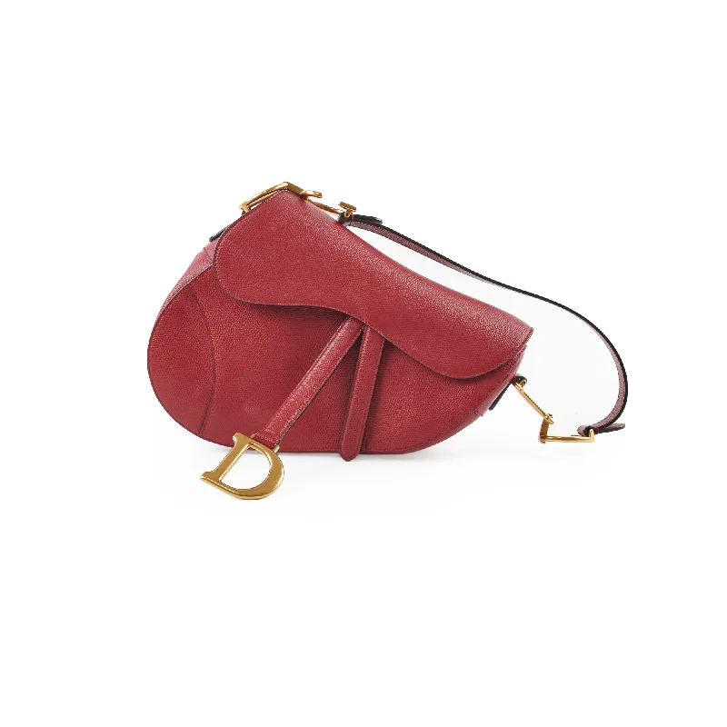 Contemporary Christian Dior handbags with a unique shapeChristian Dior Saddle Bag Burgundy