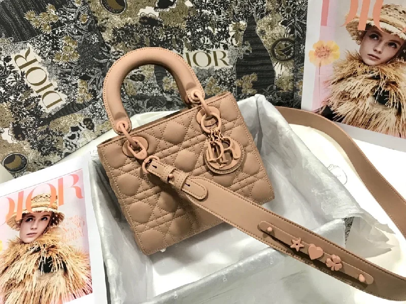 Fashion - forward Christian Dior tote bags for the modern womanChristian Dior Smal Lady My ABCBag Brown