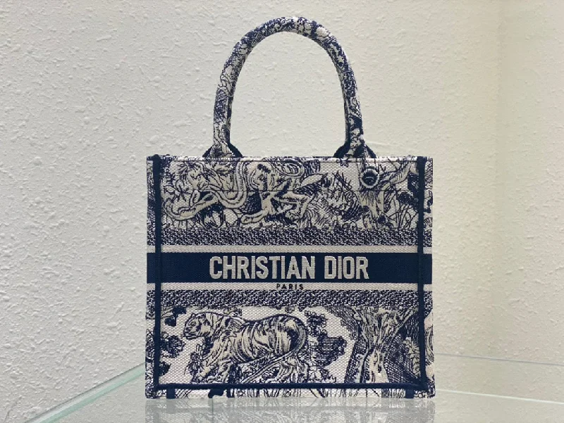 Christian Dior Saddle bags with a patent leather finish for a shiny lookChristian Dior Small Book Tote Blue, For Women