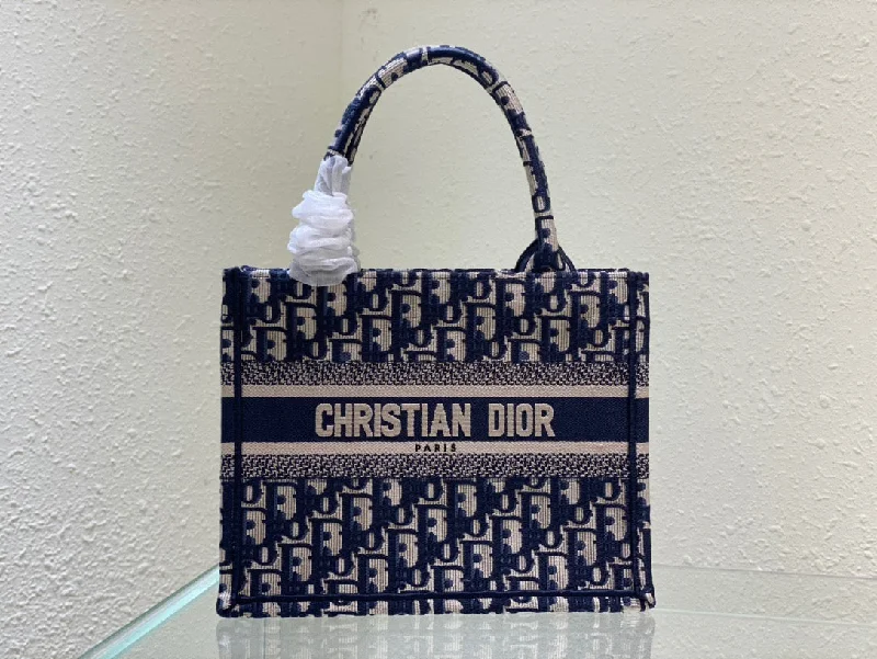 Christian Dior backpacks with a sleek, minimalist silhouetteChristian Dior Small Book Tote Blue