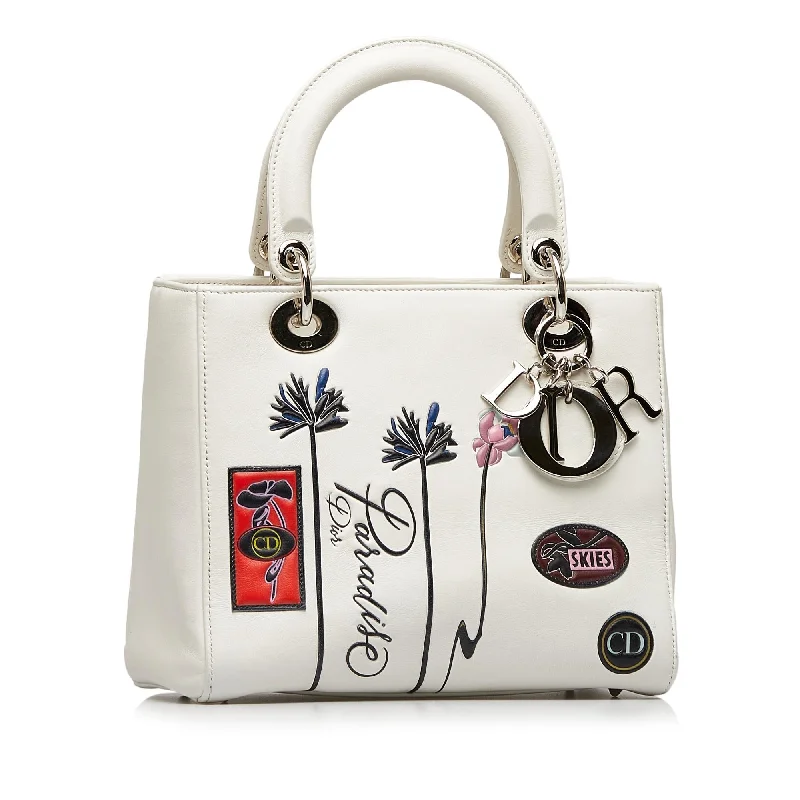 Christian Dior handbags with a removable shoulder strap for versatilityDior Medium Lady Dior Paradise (SHG-E9iNBb)