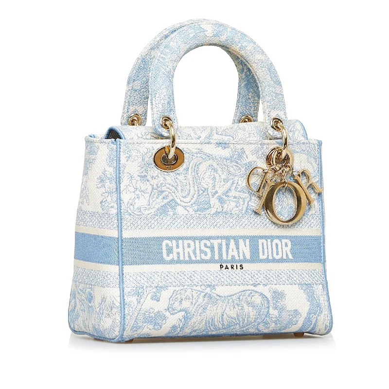 Trendsetting Christian Dior crossbody bags with a colorful strapDior Medium Toile de Jouy Lady D-Lite (SHG-P6Ypq6)