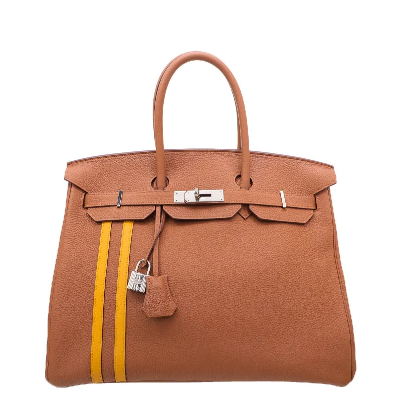 Hermes Bicolor Togo Line Officier Birkin 35 Bag