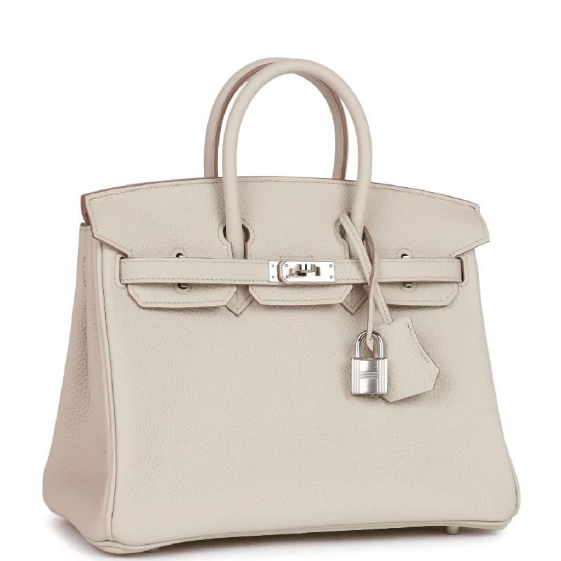 Hermes Birkin 25 Beton Togo Palladium Hardware