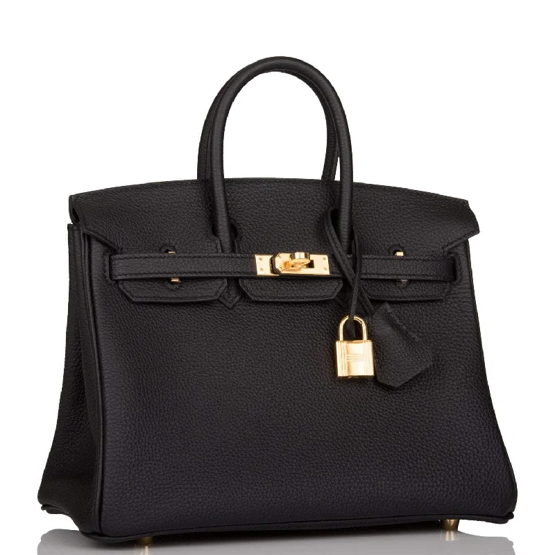 Hermes Birkin 25 Black Togo Gold Hardware