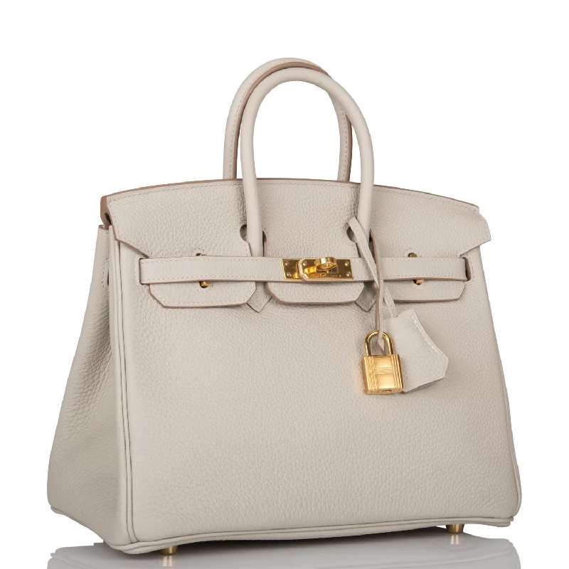 Hermes Birkin 25 Gris Perle Togo Gold Hardware