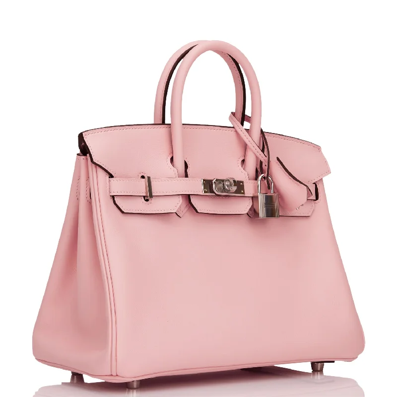 Hermes Birkin 25 Rose Sakura Jonathan Palladium Hardware