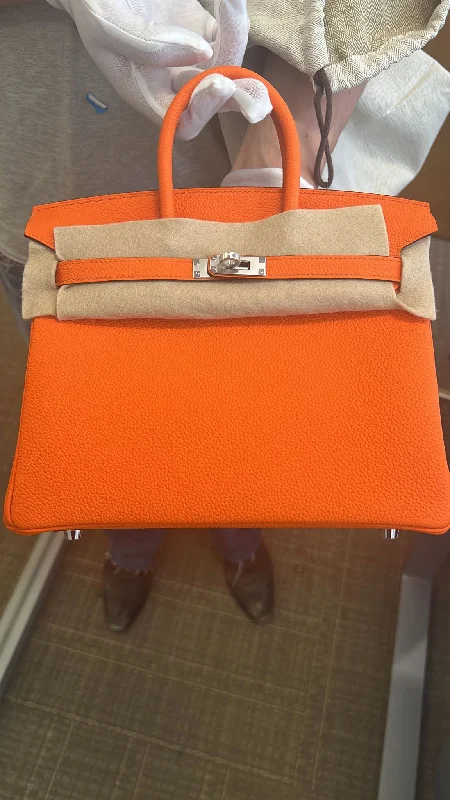 Hermes Birkin 25cm Orange Minium Togo PHW