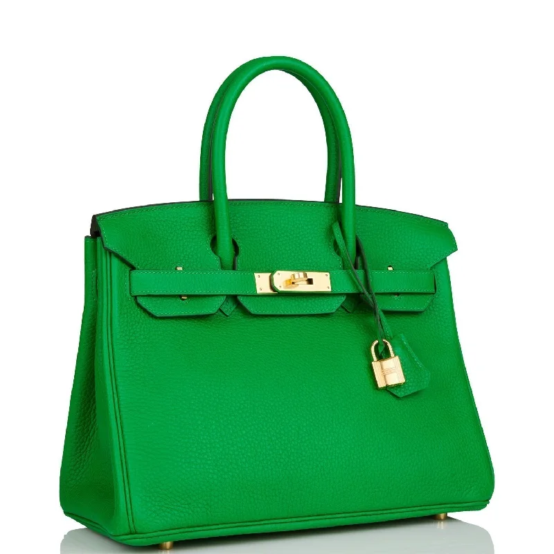 Hermes Birkin 30 Bambou Clemence Gold Hardware