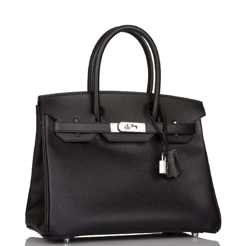 Hermes Birkin 30 Black Epsom Palladium Hardware