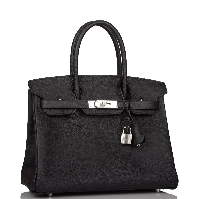 Hermes Birkin 30 Black Epsom Palladium Hardware