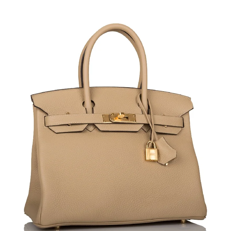 Hermes Birkin 30 Trench Clemence Gold Hardware