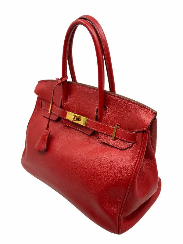 Hermes Calfskin Leather Birkin 30 Bag