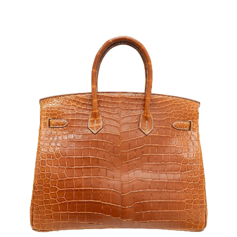 Hermes Fauve Crocodile Matte Porosus Birkin 35 Bag