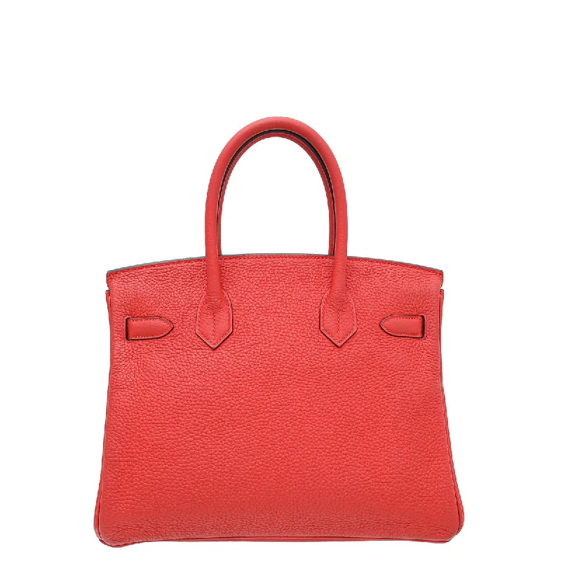 Hermes Rouge Tomate Retourne Birkin 30 Bag