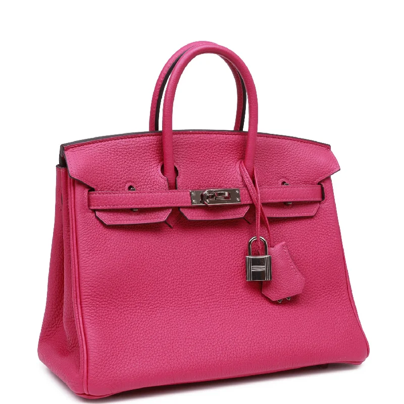 Hermes Birkin 25 Rose Pourpre Togo Palladium Hardware